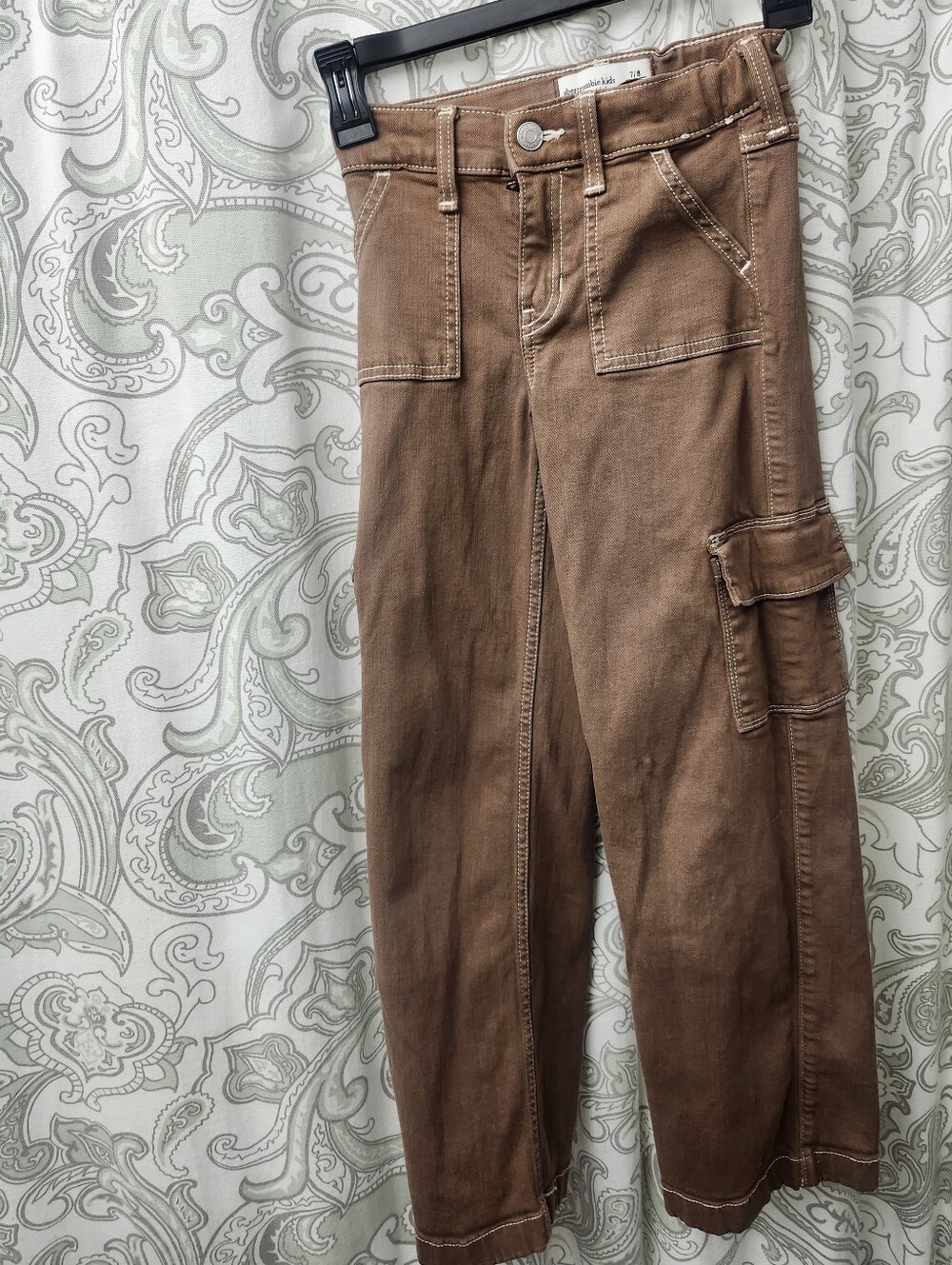 Abercrombie Girls Brown Wide Leg Jeans